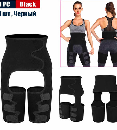 Body 3-In-1 Waist and Thigh Trimmer for Women Weight Loss Butt Lifter Waist Trainer Slimming Support Belt Hip Raise Shapewear